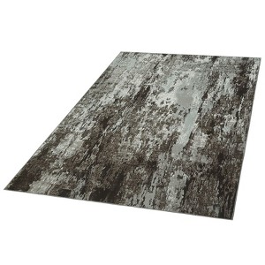 Modern Splashed Ink Printed Machine Washable Area Rug Ultra Thin Stain Resistant Non Shedding Non Slip Pet Friendly Floor Rug for Home Decor - 1 of 4