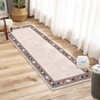 Washable Living Room Bedroom Bordered Geometric Area Rugs Indoor Contemporary Floor Carpet for Home Office - 3 of 4