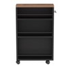 Sapphtopaz 4-Tier Kitchen Rolling Cart with Wheels & Handle Narrow Storage Cart with Shelves, Slide Out Shelf for Kitchen, Dining Room - 2 of 4