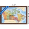 Trends International Map - Canada Framed Wall Poster Prints - 3 of 4