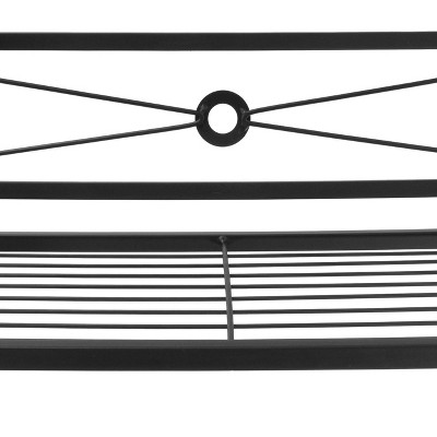 Black Steel 3-Tier Over-the-Toilet Storage Shelf
