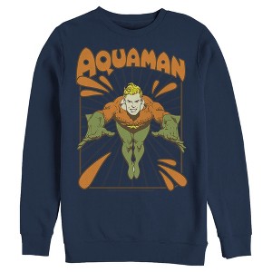 Men's Justice League Aquaman Vintage Sweatshirt - 1 of 3