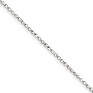 Black Bow Jewelry 1.5mm Sterling Silver, Hollow Beaded Chain Necklace - 1 of 4