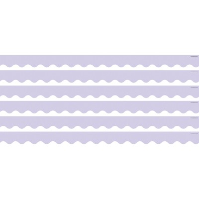 Teacher Created Resources® Lavender Scalloped Border Trim, 35 Feet Per Pack, 6 Packs