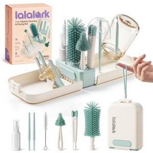 lalalark Baby Bottle Brush Set, 7-in-1 Baby Bottle Cleaner Kit
