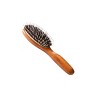 Bass Brushes Shine & Condition Hair Brush Premium Bamboo Handle with Premium 100% Pure Firm Natural Boar Bristles+Nylon Pin Small Oval - image 3 of 4