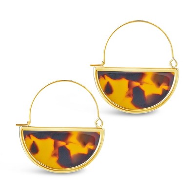 SHINE by Sterling Forever Resin Half Moon Dangle Earrings