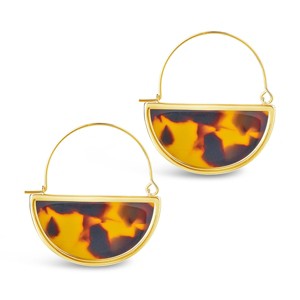 SHINE by Sterling Forever Resin Half Moon Dangle Earrings - 1 of 3