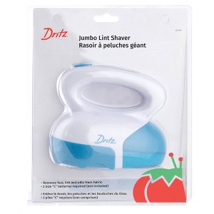 Dritz Clothing Care Jumbo Lint Shaver: Sweater & Clothes Fuzz Remover, Plastic, Blue, 7.9" Length, No Battery Needed - 1 of 4