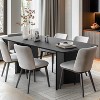 67" Farmhouse Large Rectangle Yellow Dining Table for 4-6 People with V-Shaped Legs for Dining Room and Living Room - 3 of 4