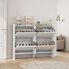 Shoe Cabinet with Flip Drawers, Wooden Shoe Organizer Cabinet with Adjustable Shelf, Shoe Storage for Entryway, Hallway, Living Room - 3 of 4