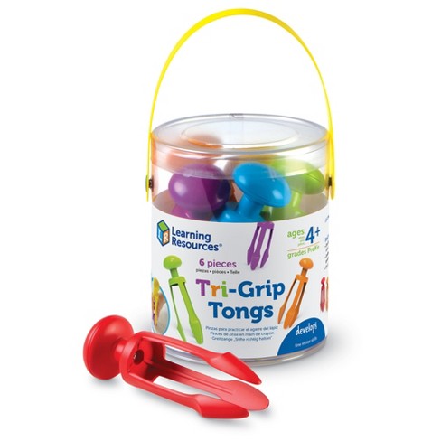 Learning Resources 3 Prong Tong, Pencil Grip Tongs, Sensory Bin, Fine ...