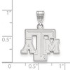 Black Bow Jewelry 14k White Gold Texas A&M Aggies NCAA Medium Pendant - 2 of 3