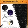 6ft Black Inverted Christmas Tree with 250 Purple LED Lights - 4 of 4