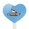 Stockton University Primary Logo Heart Love Cupcake Picks Toppers Decoration Set of 6 - 2 of 4