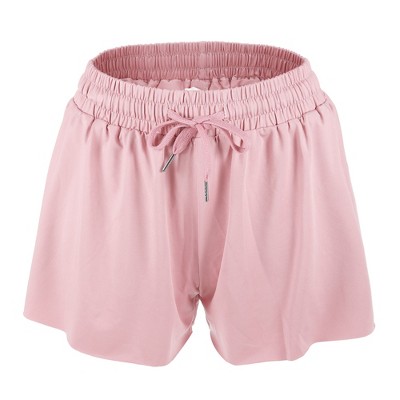 Unique Bargains Womens Flowy Running Shorts Casual High Waisted Workout  Shorts 1pcs Pink 2xl : Target