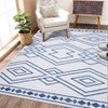 Elegant Geometric Imitation Cashmere Rug, Foldable, Kid & Pet Friendly, Non-Slip Backing, Easy Care for Busy Homes - 4 of 4