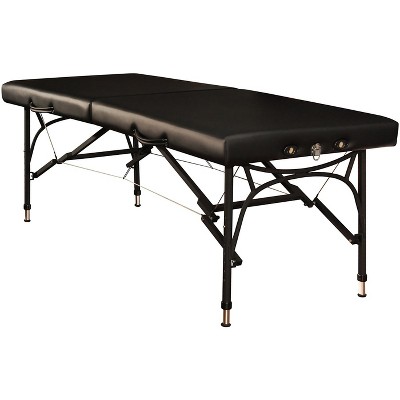 Master Massage 28" Violet Sport Size Lightweight Aluminum Portable Massage Table, Black