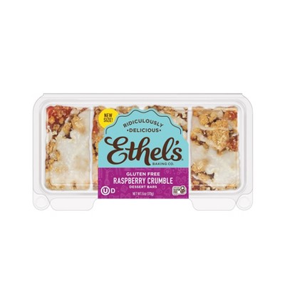 Ethel's Baking Co. Gluten Free Raspberry Crumble Dessert Bar - 6oz/4ct