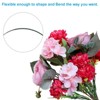 Unique Bargains Green Plastic Wrap Metal Floral Stem Wire for Flower Arrangements - 4 of 4