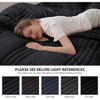 Queen Comforter Set Black - 7 - Piece Bed in a Bag, Soft All - Seasons Premium Set with Sheets, Pillowcases Shams. - 3 of 4