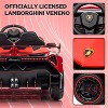 12V Kids Ride On Car,Licensed Lamborghini Battery Powered Car,3 Speed Settings - 3 of 4