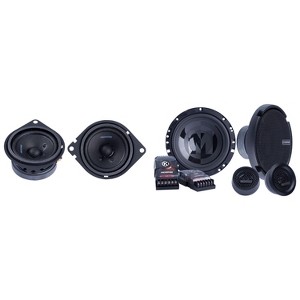 Memphis Audio PRX60C Power Reference Series 6.5" Oversize Component Speakers With PRX27 Power Reference Series 2.75" Full Range Speakers 1" Tweeter... - 1 of 4