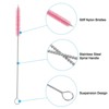 Unique Bargains Nylon Flexible Bendable Long Reusable Drinking Straw 12 Pcs - 4 of 4