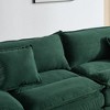 CAVINAS Loveseat Sofa with 2 Supportive Pillows, 23 Inch Corduroy Sofa, Comfy Upholstered Seat Sofa Couch for Bedroom, Living Room, Apartment - 4 of 4