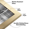 Americanflat 8.5x14 Picture Frame in Gold - Composite Wood with Shatter Resistant Glass - 3 of 4