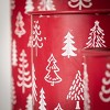 Red Tree Motif Planter Multicolor 11.5"H Metal Set of 3 - 2 of 4
