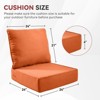 Buenhomino 3-Pack 6inch Thick 24" x 24" Deep Seat Cushion & Back Pillow with Removable Covers Outdoor - 3 of 4