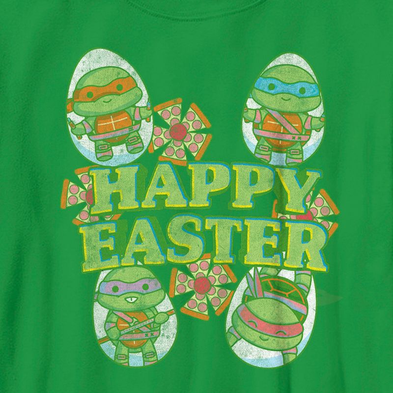 Boy's Teenage Mutant Ninja Turtles Happy Easter Cute Best Friends T-Shirt, 2 of 5