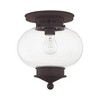 Livex Lighting Harbor 1 - Light Flush Mount in  Bronze - 2 of 4