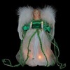 Kurt S. Adler 12" Prelit Irish Angel Christmas Tree Topper - Green/White - 3 of 4
