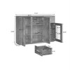 NicBex Modern Buffet Sideboard Cabinet with Drawer and 3 Doors Freestanding Kitchen Storage Cabinet - 3 of 4