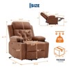 Power Lift Recliner Chair for Elderly, Oversized Massage Recliner with Vibration & Lumbar Heating, PU Leather Electric Lift Chair - 2 of 4