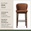 Maven Lane Gia High Back Fabric Bar Height Bar Stool - 4 of 4