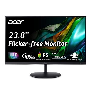 Acer SH242Y - 23.8" Monitor FullHD 1920x1080 100Hz IPS 16:9 1ms 250Nit HDMI - Manufacturer Refurbished - 1 of 4