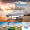 17Ft Trailerable Boat Cover,420D Heavy Duty Waterproof Oxford Cloth Trailerable Boat Covers with Storage Bag and Buckle Straps for V-Hull, Tri-Hull - 4 of 4