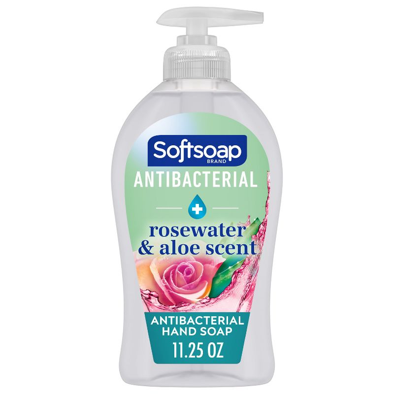 Softsoap Antibacterial + Sensitive Hand Wash - Rose Scent - 11.25 fl oz, 1 of 10