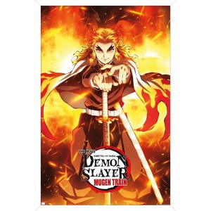 Trends International Demon Slayer: Mugen Train - Kyojuro Rengoku One Sheet Framed Wall Poster Prints - 1 of 4