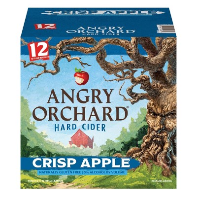 Angry Orchard Crisp Apple Hard Cider - 12pk/12 fl oz Bottles