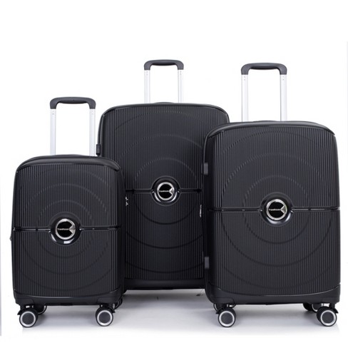 3 PCS Expandable ABS Hard Shell Luggage Set with Spinner Wheels and TSA  Lock, Gray - ModernLuxe