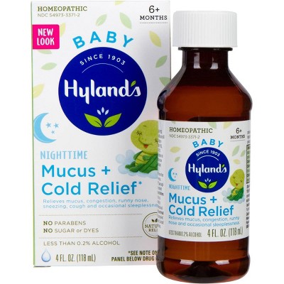 Children's Hylands Baby Nighttime Mucus & Cold Relief Syrup - 4 fl oz