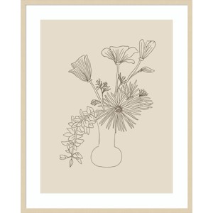 Amanti Art Floral Study 2 by Kate Aurelia Holloway Wood Framed Wall Art Print - 1 of 4