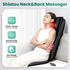 Snailax Heated Shiatsu Neck & Back Massager - Full Back & Shoulder Pain Relief - 2 of 4