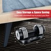 Costway 5-in-1 25Lbs Weight Adjustable Dumbbell W/Anti-Slip Fast Adjust Turning Handle - 4 of 4