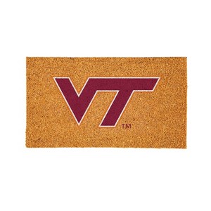 EvergreenNCAAVirginia Tech Hokies Logo Natural Coir 28 x 16 Inches Indoor Outdoor Doormat - 1 of 4