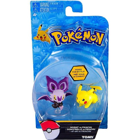 Pokemon Action Pose Noibat And Pikachu 3 Inch Mini Figure